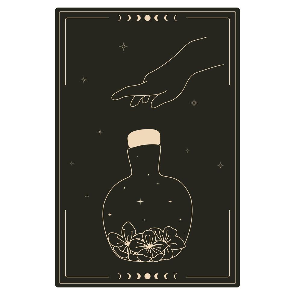 diseño de cartas de tarot vector