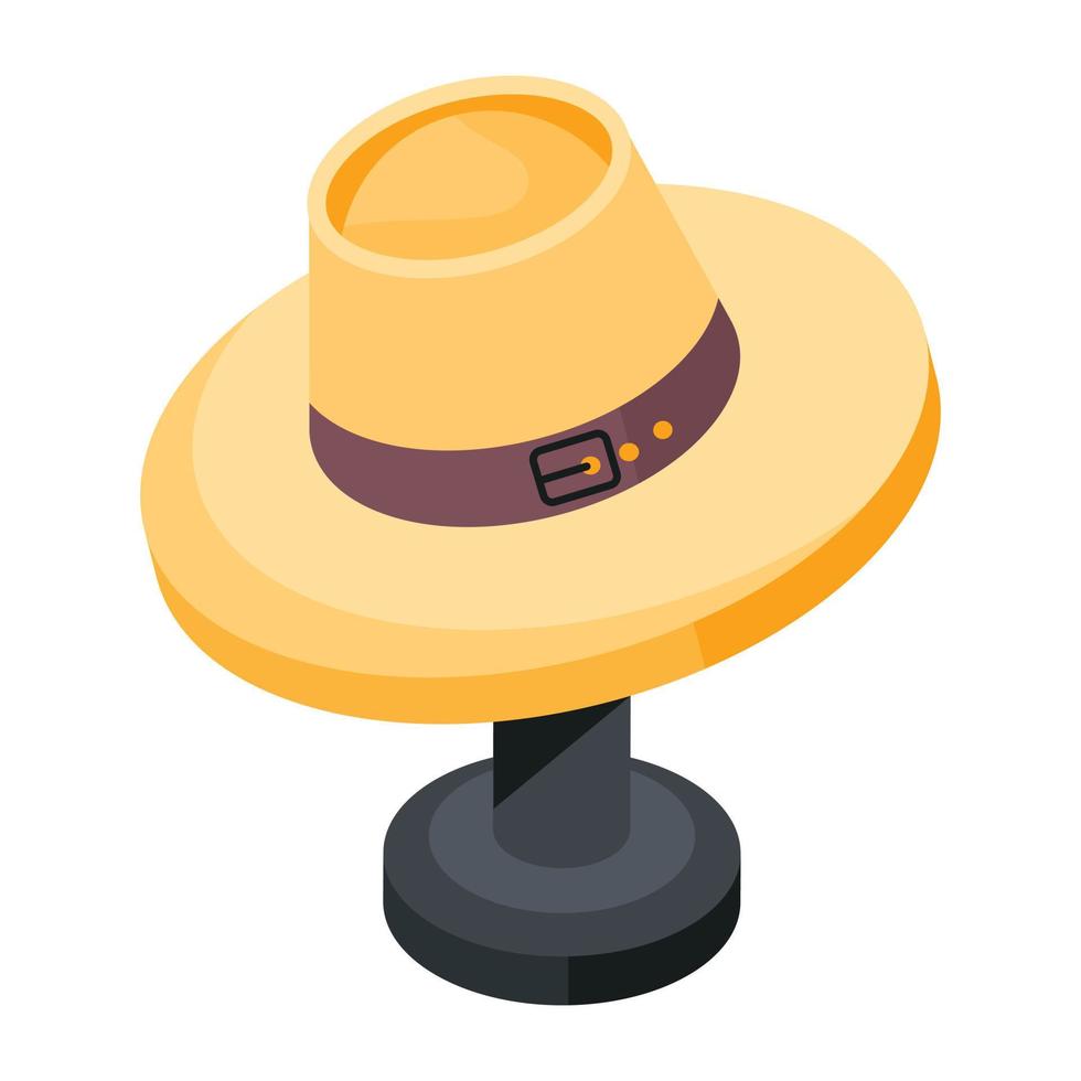 Trendy Beach Hat vector