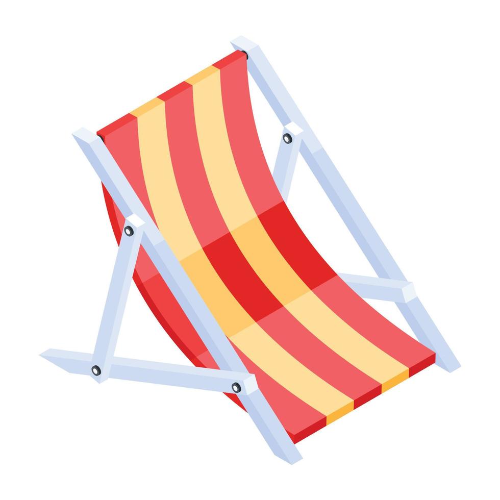 Trendy Deckchair Concepts vector