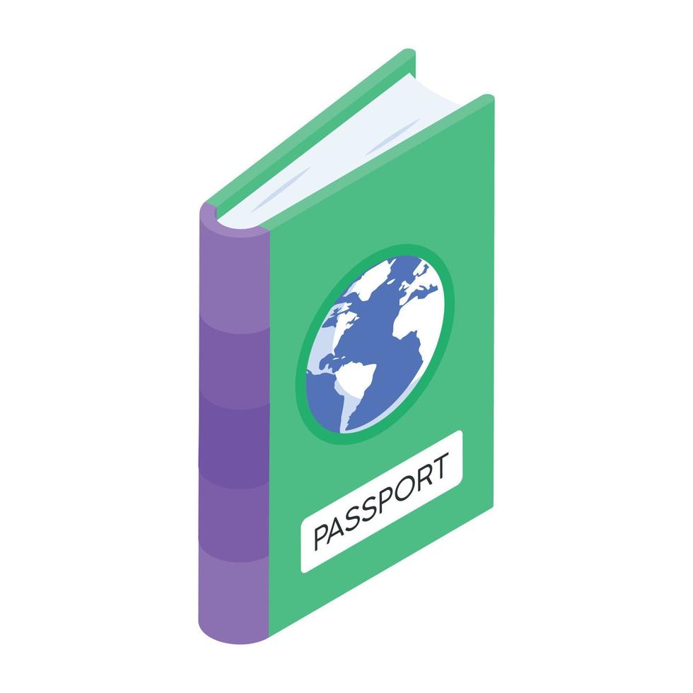 conceptos de pasaporte de moda vector