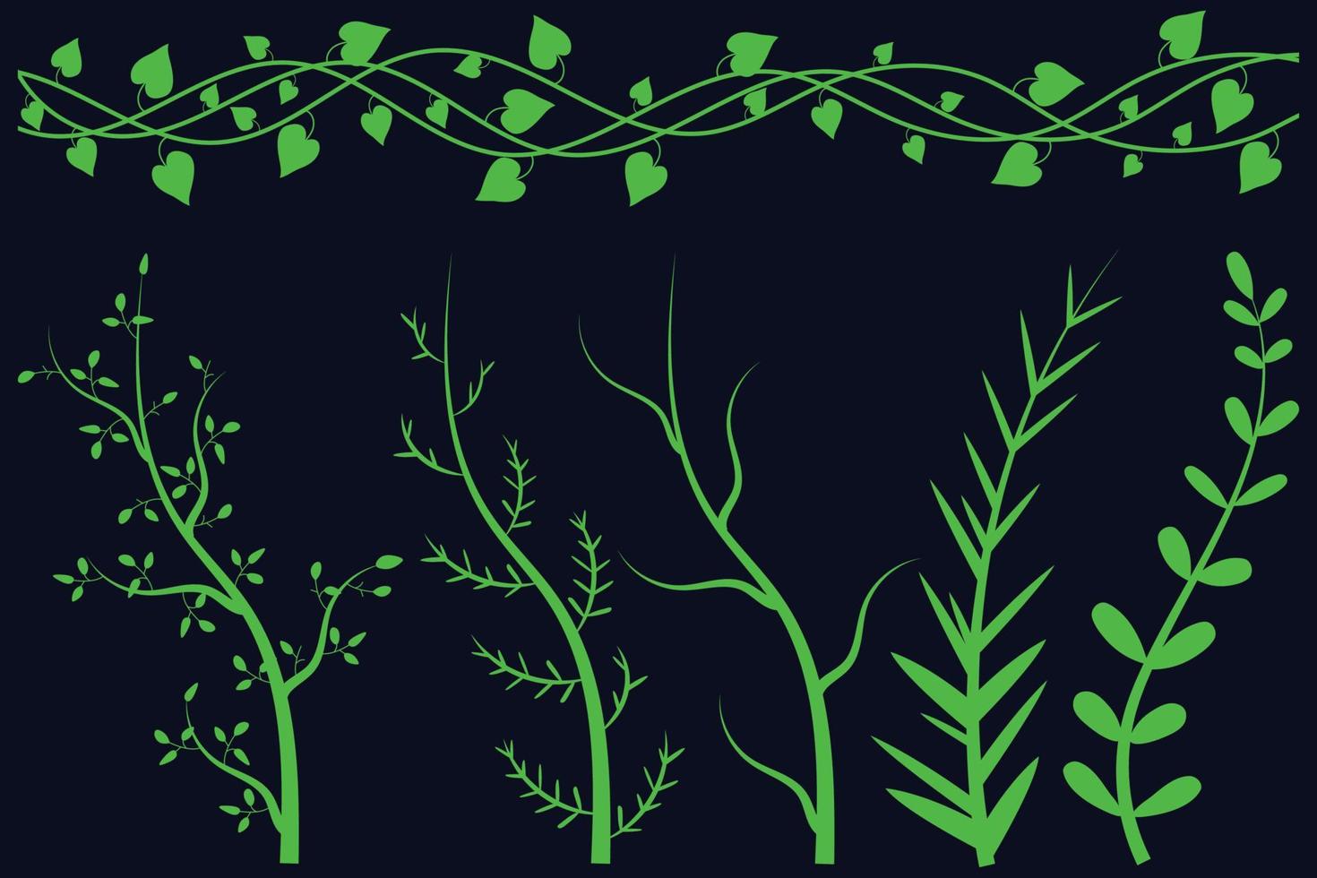 Floral leaf vector