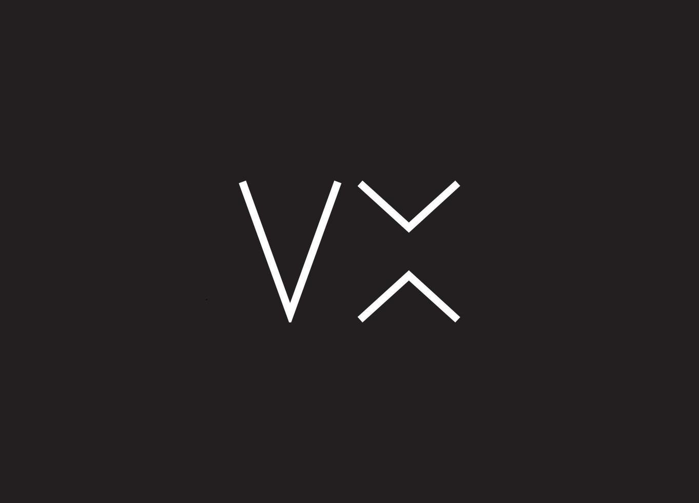 V X letter logo abstract logo design vector