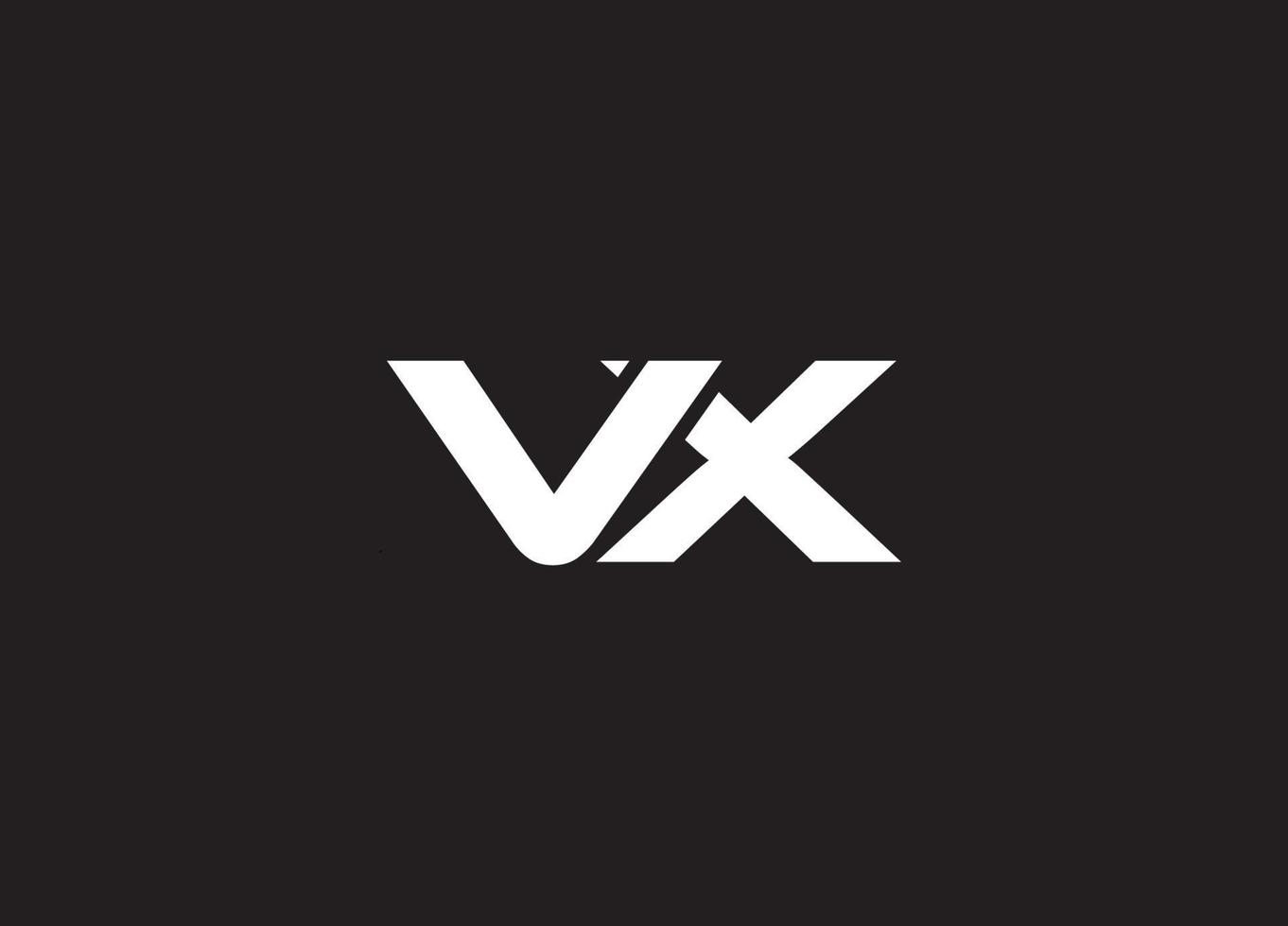 V X letter logo abstract logo design vector