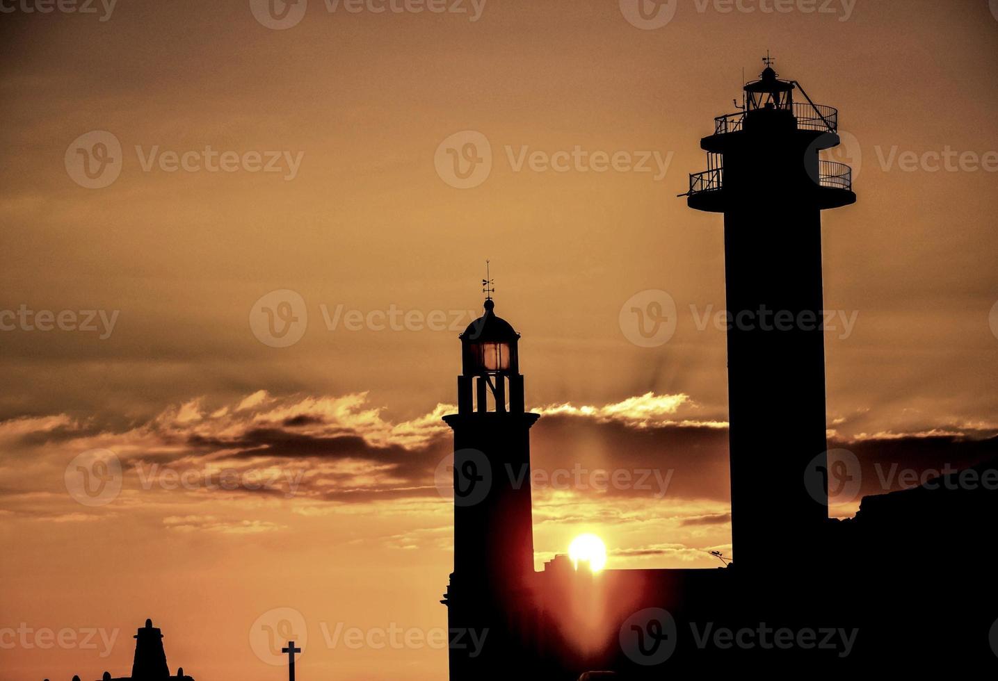 Colourful sky at sunset photo