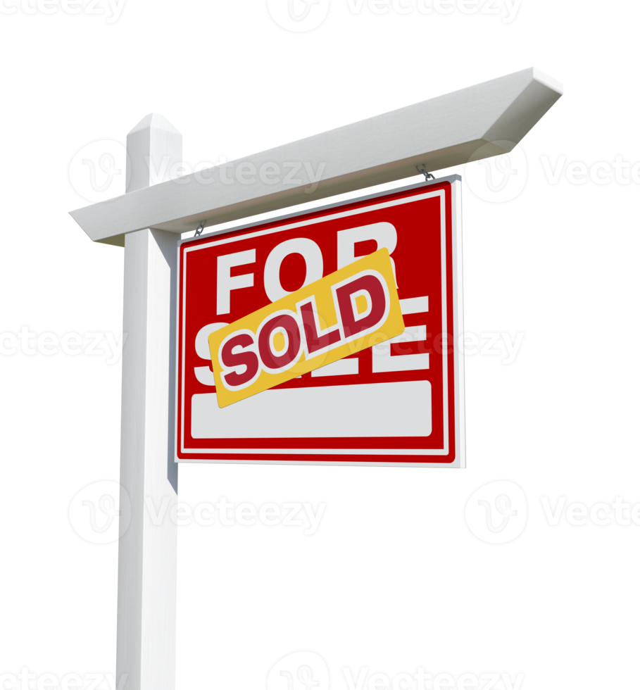 Sold Home For Sale Real Estate Sign - Transparent PNG. png