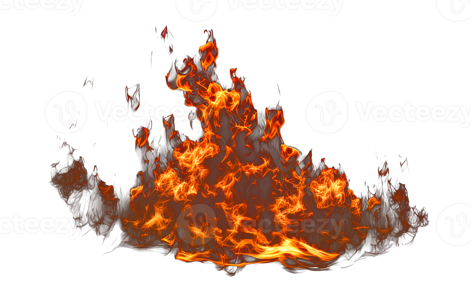 Raging Fire Flames - Transparent PNG - .