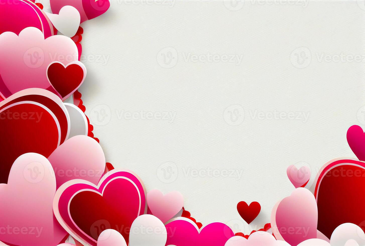 San Valentín día corazón antecedentes - generativo ai. foto