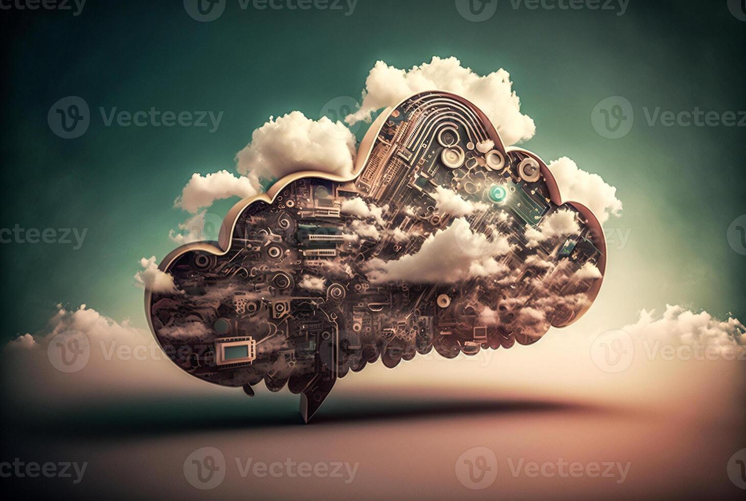 Cloud Computing Concept - . photo
