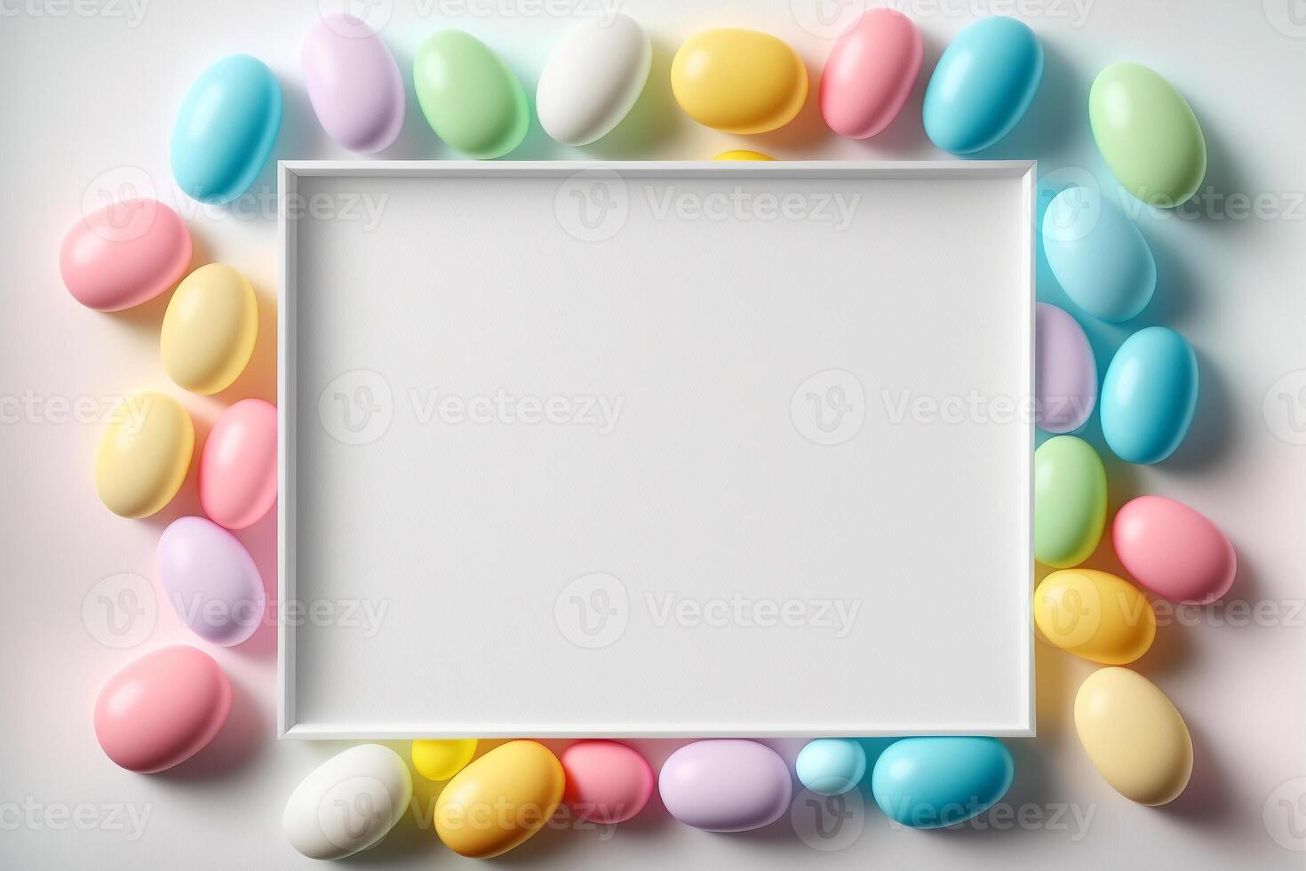 Candy Easter Egg Border Background - . photo