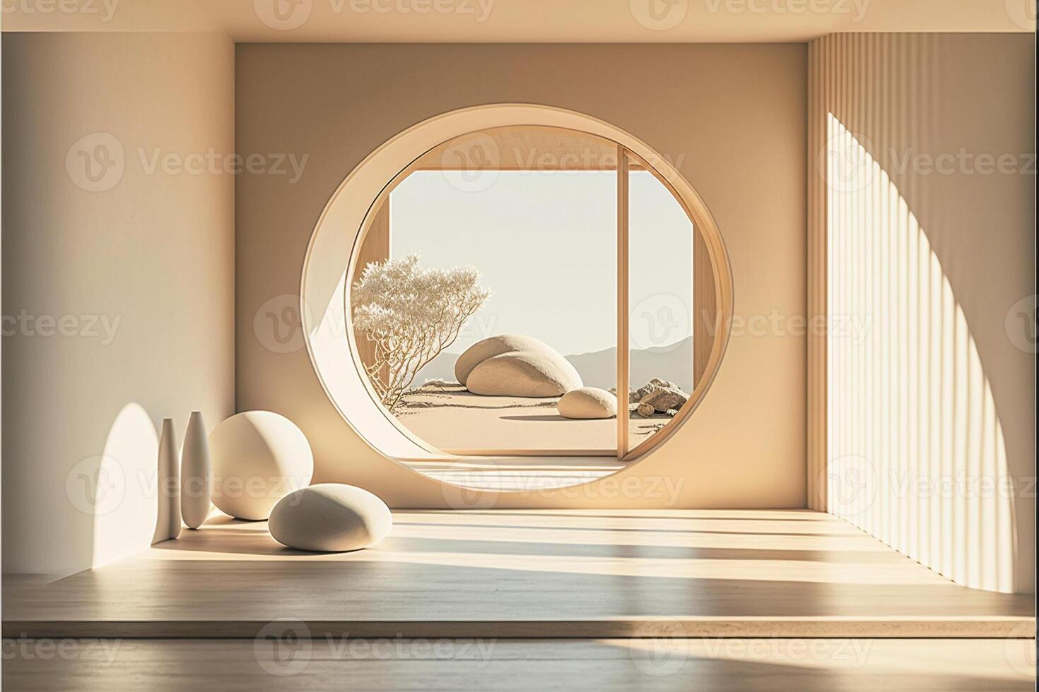 Warm Peaceful Zen Room - . photo