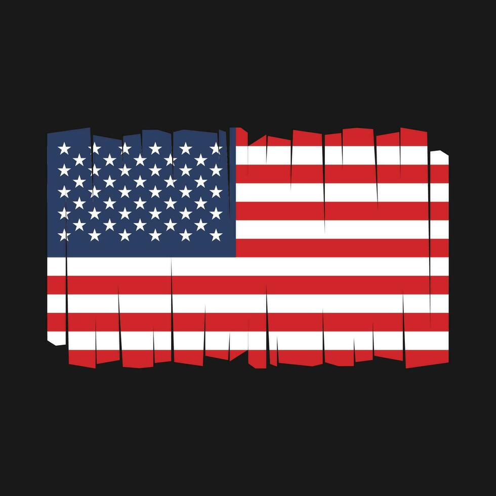 American Flag Vector