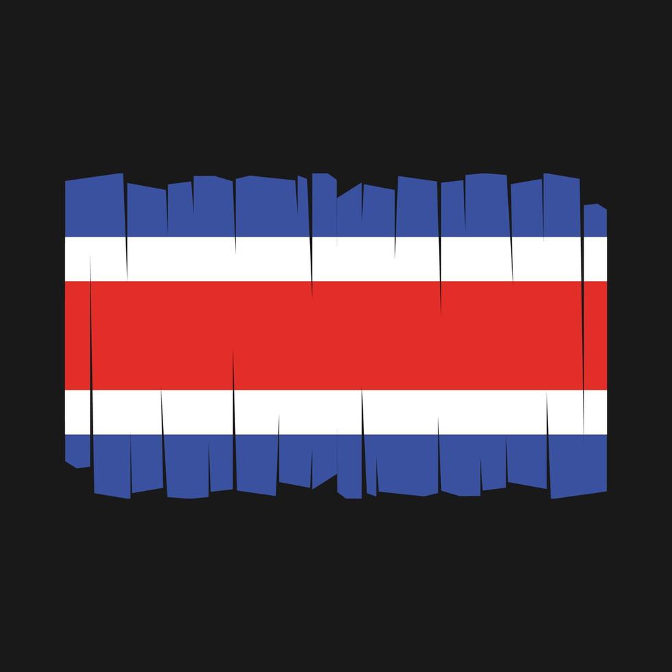 Costa Rica Flag Vector