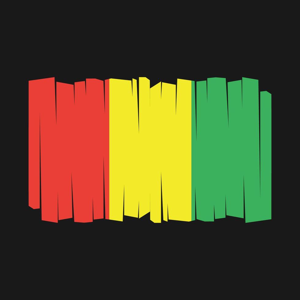 Guinea Flag Vector