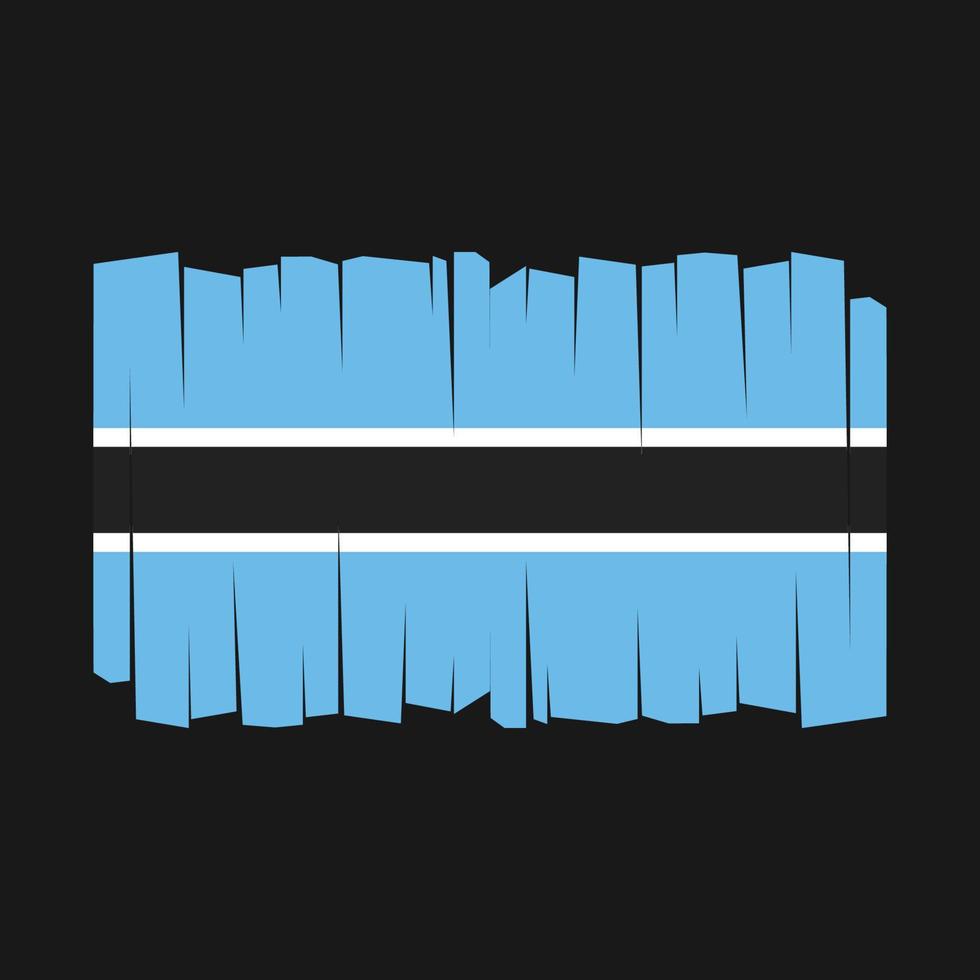 Botswana Flag Vector