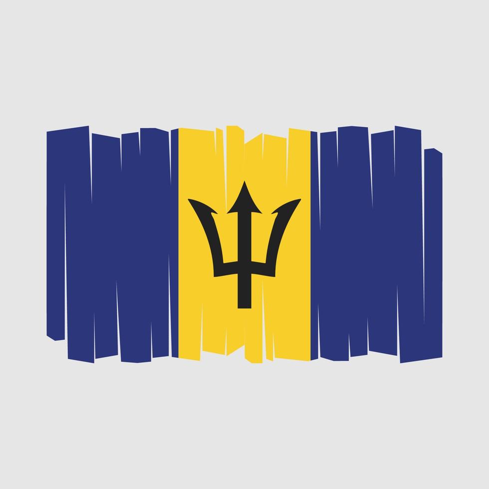 vector de bandera de barbados