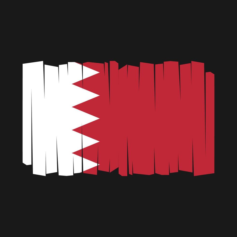 Bahrain Flag Vector