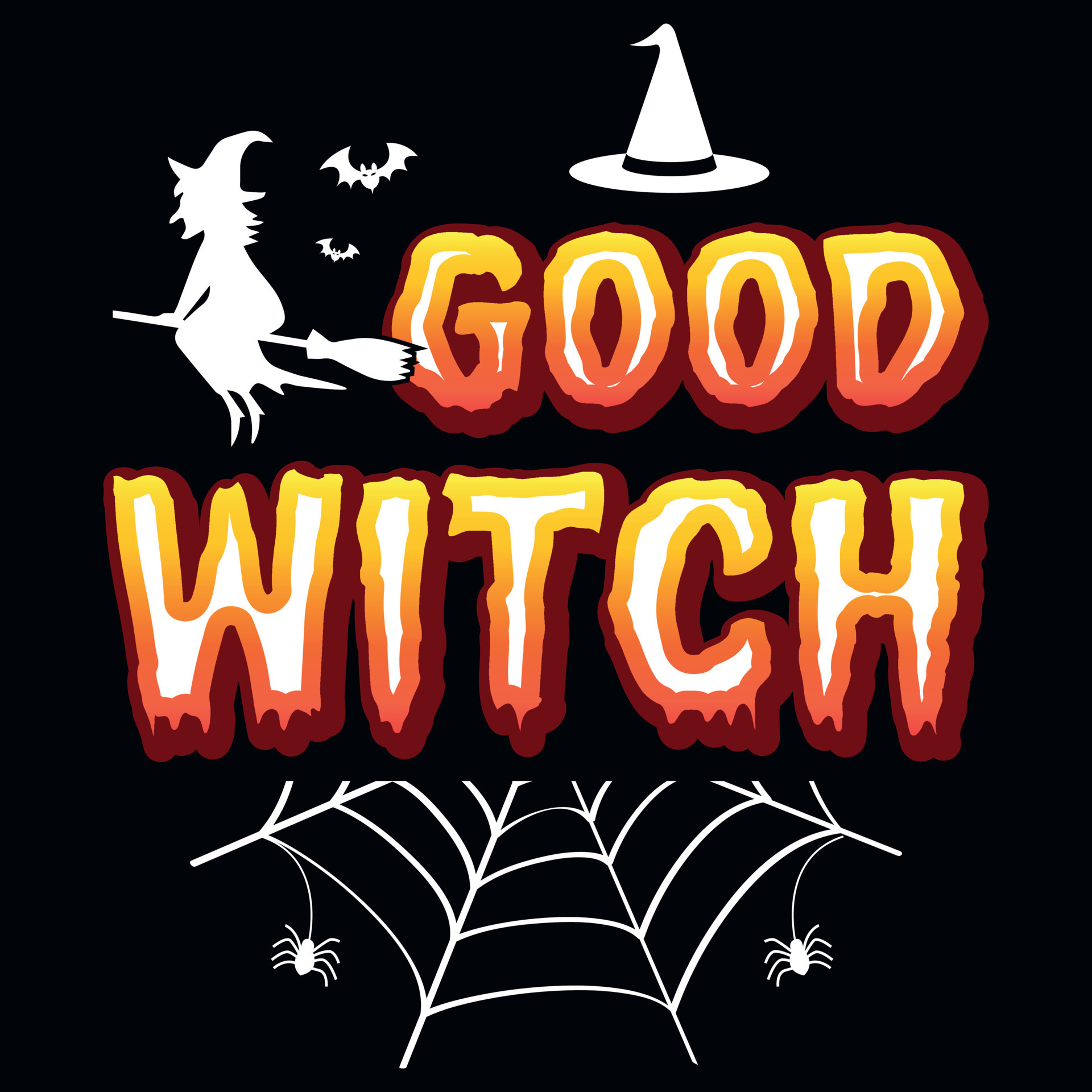 Happy Halloween 31 October witches boo tshirt design 21929310 Vector