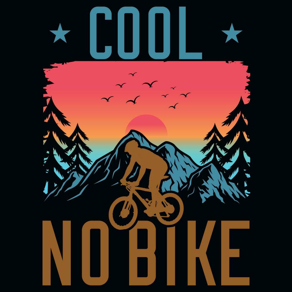 bicicleta montando aventuras tipografía gráficos camiseta diseño vector