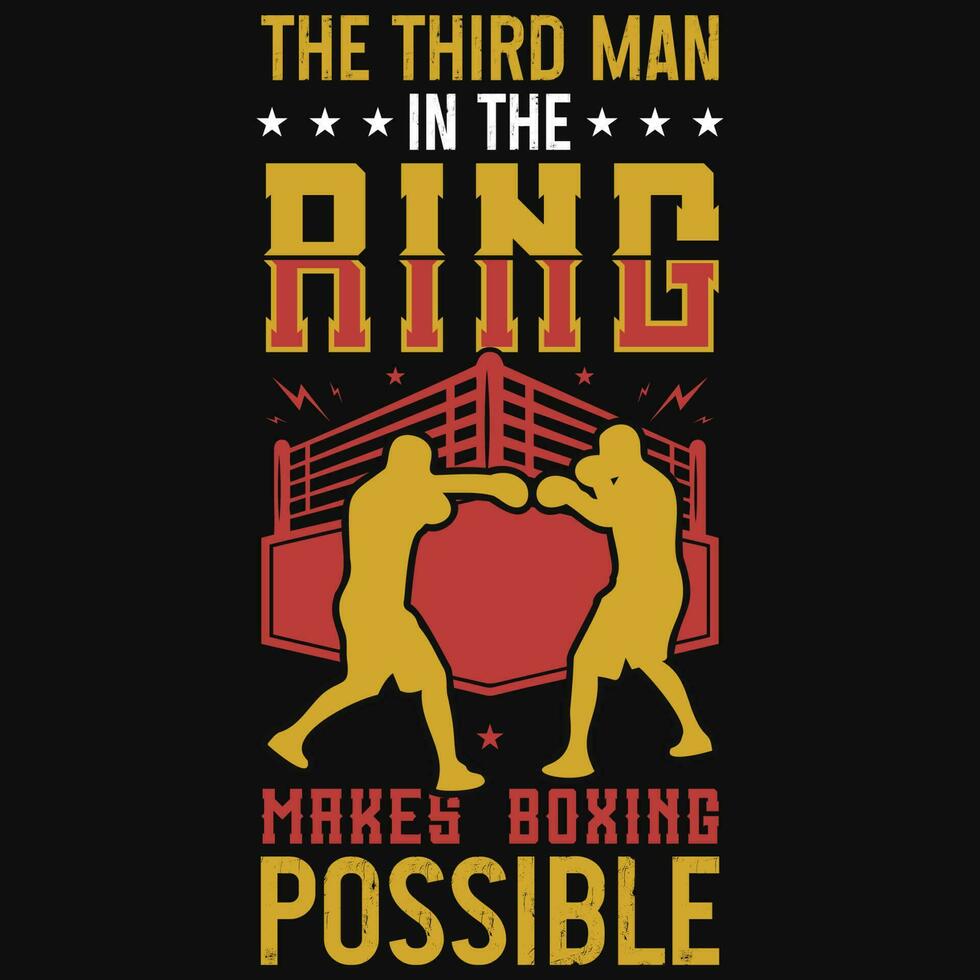Boxing or fighting graphics tshirt design vector