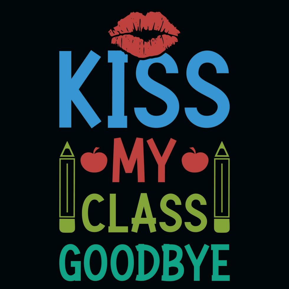 Elementary school educational teachings typographic tshirt design vector