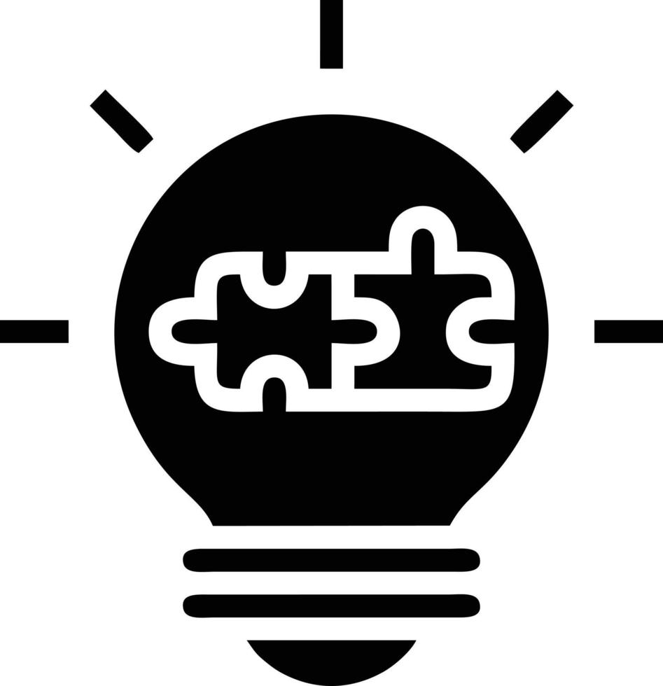 Idea solution icon symbol vector image. Illustration of the creative innovation concept design. EPS 10