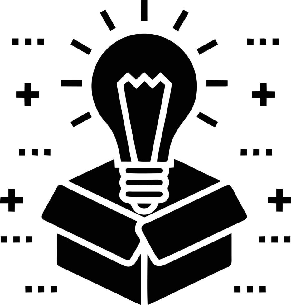 Idea solution icon symbol vector image. Illustration of the creative innovation concept design. EPS 10