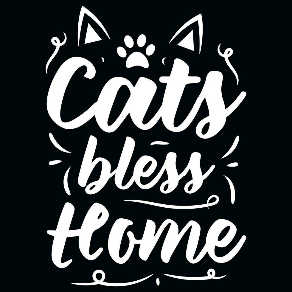 Cats cat mom crazy cats typographic tshirt design vector
