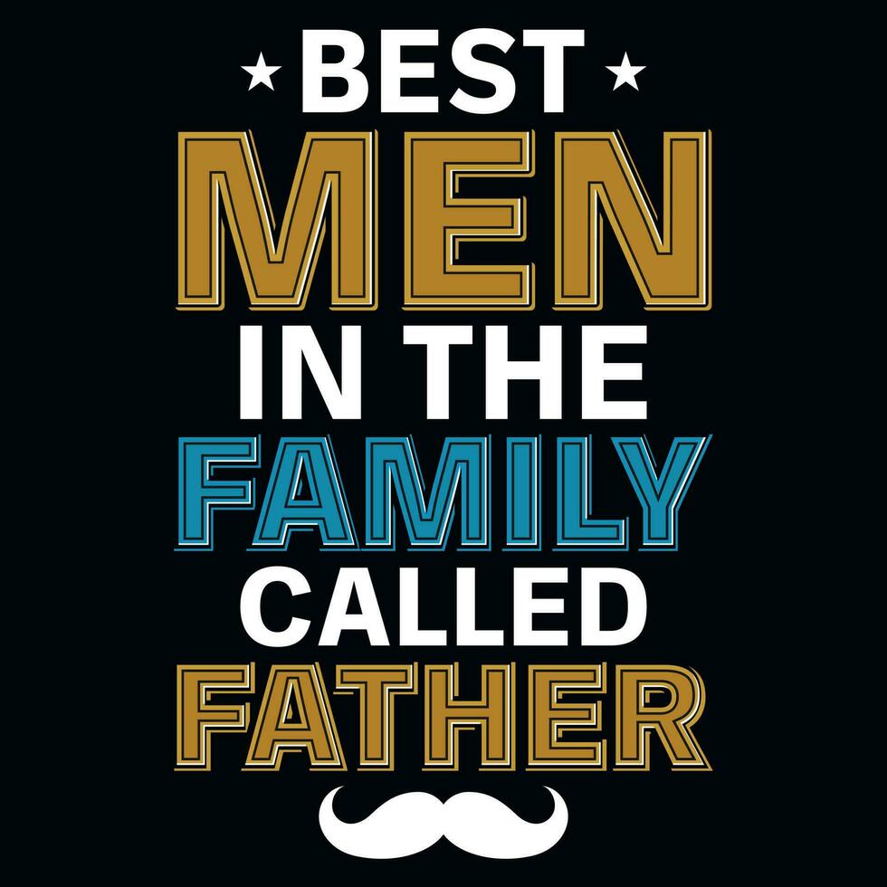 Father's day typography tshirt design vector design