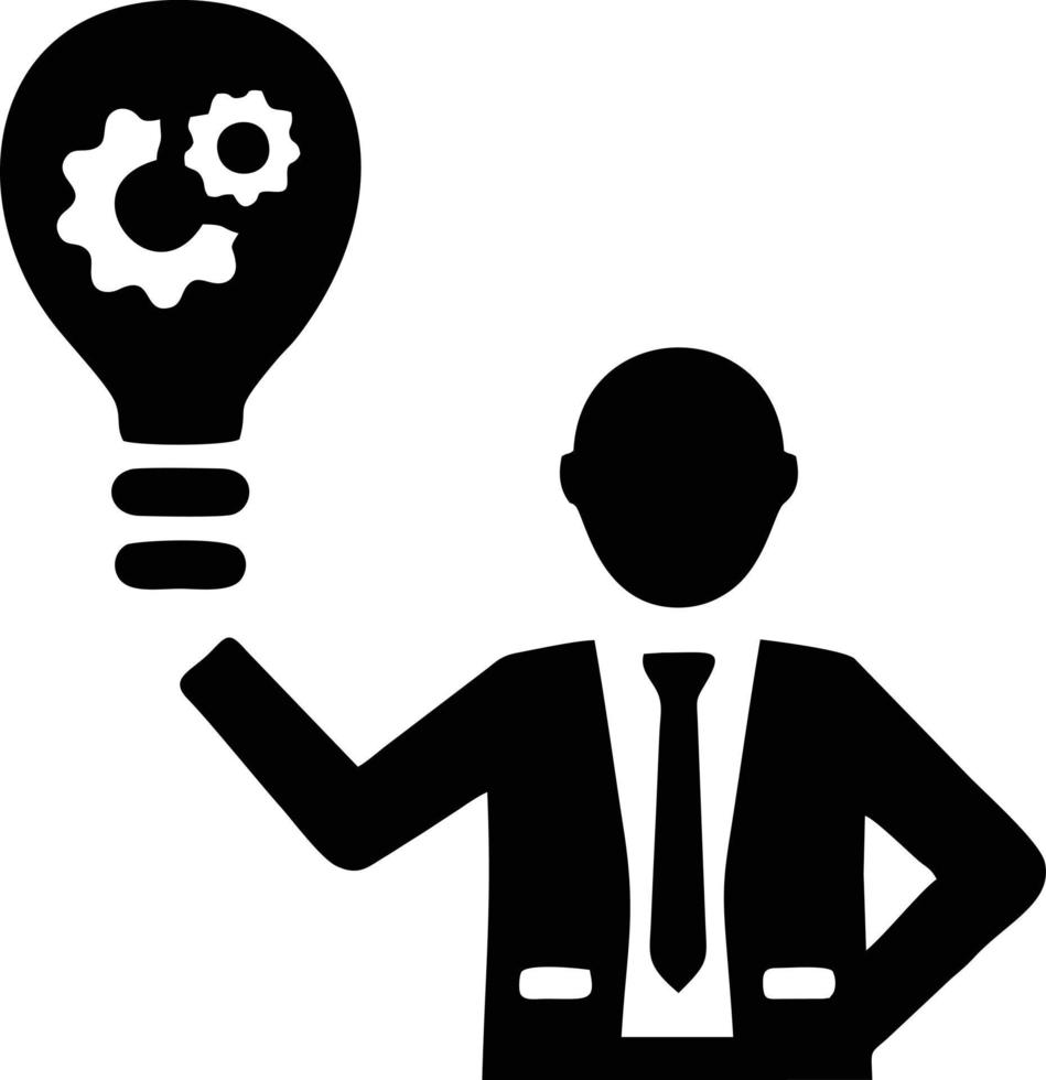 Idea solution icon symbol vector image. Illustration of the creative innovation concept design. EPS 10