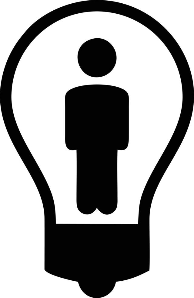 Idea solution icon symbol vector image. Illustration of the creative innovation concept design. EPS 10
