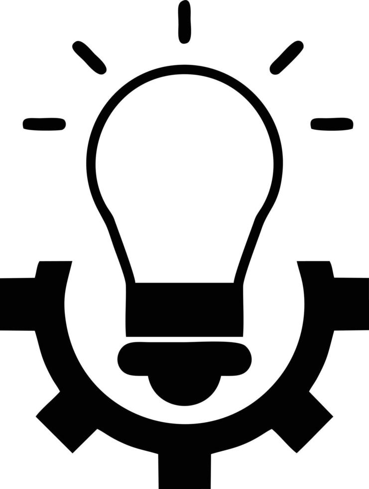 Idea solution icon symbol vector image. Illustration of the creative innovation concept design. EPS 10