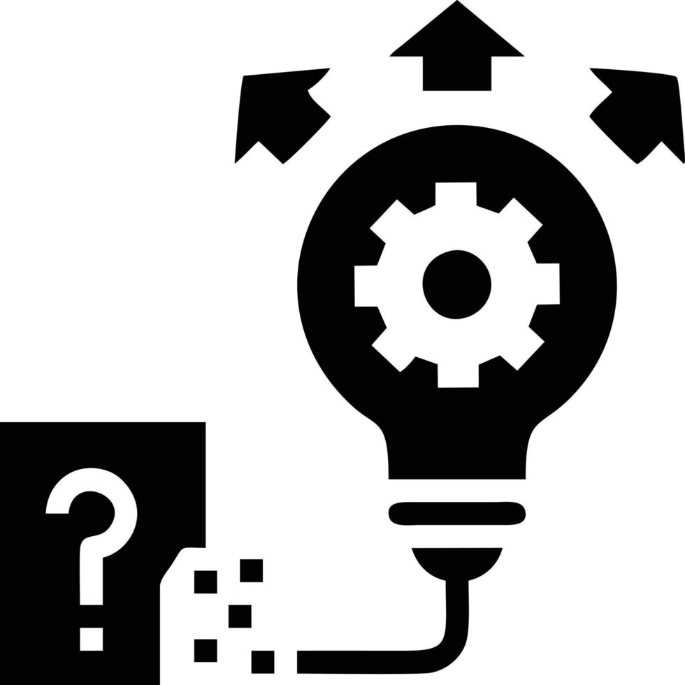 Idea solution icon symbol vector image. Illustration of the creative innovation concept design. EPS 10