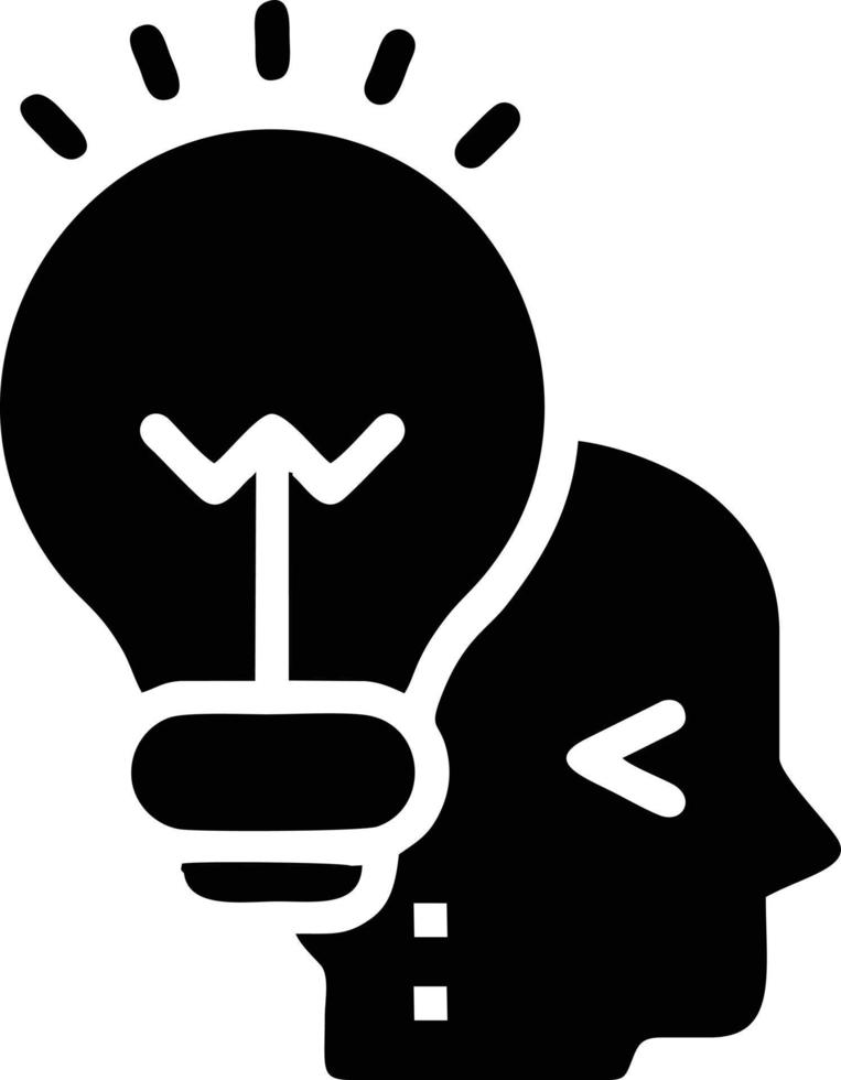 Idea solution icon symbol vector image. Illustration of the creative innovation concept design. EPS 10