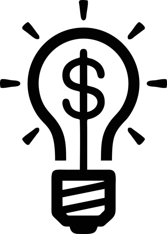 Idea solution icon symbol vector image. Illustration of the creative innovation concept design. EPS 10