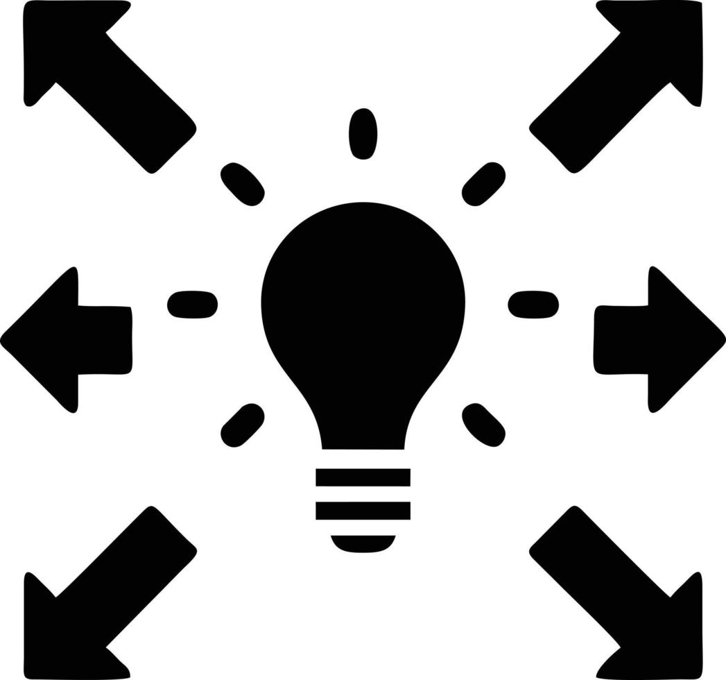 Idea solution icon symbol vector image. Illustration of the creative innovation concept design. EPS 10