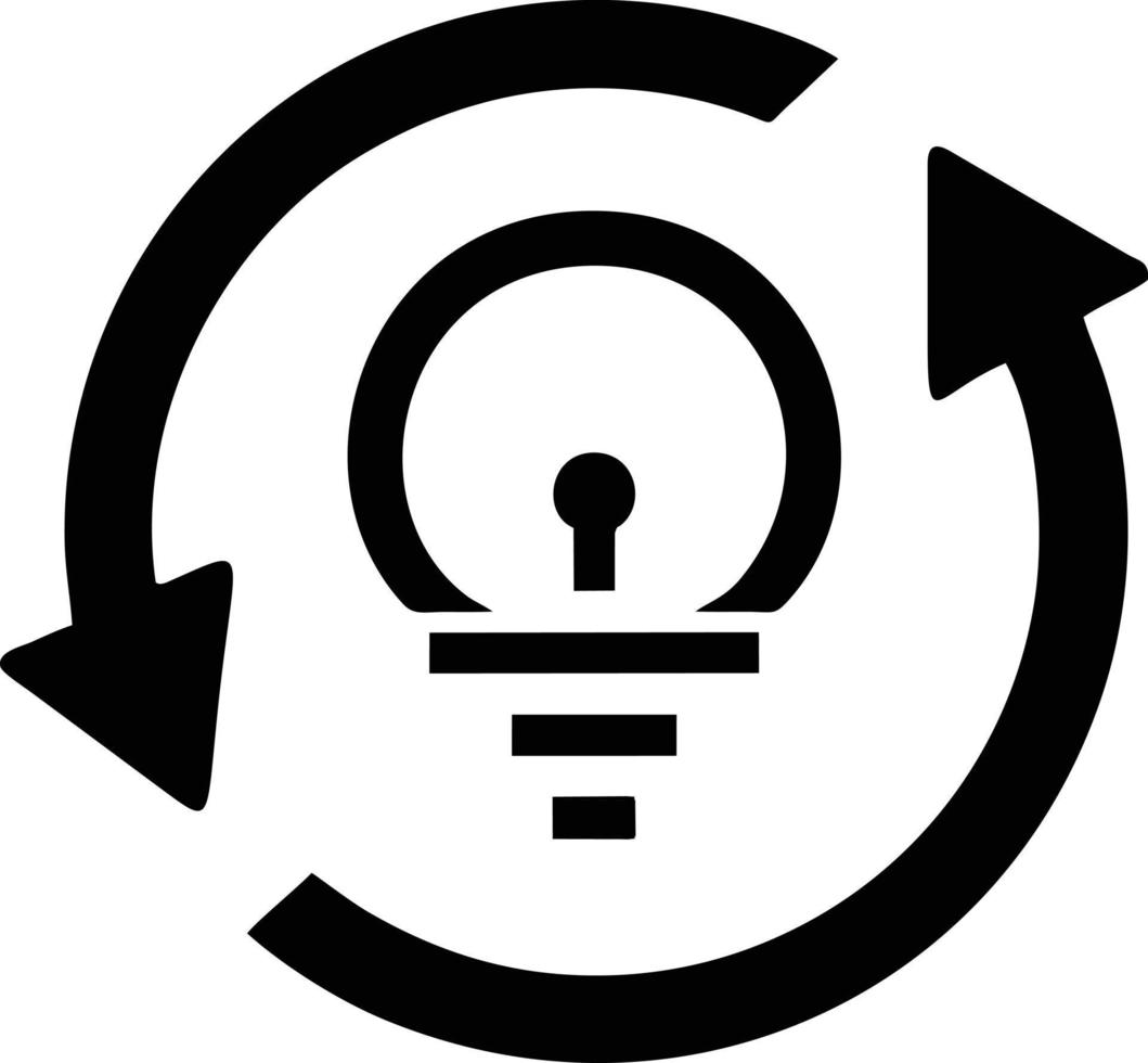 Idea solution icon symbol vector image. Illustration of the creative innovation concept design. EPS 10