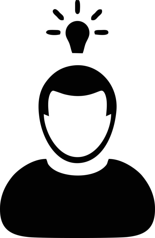 Idea solution icon symbol vector image. Illustration of the creative innovation concept design. EPS 10