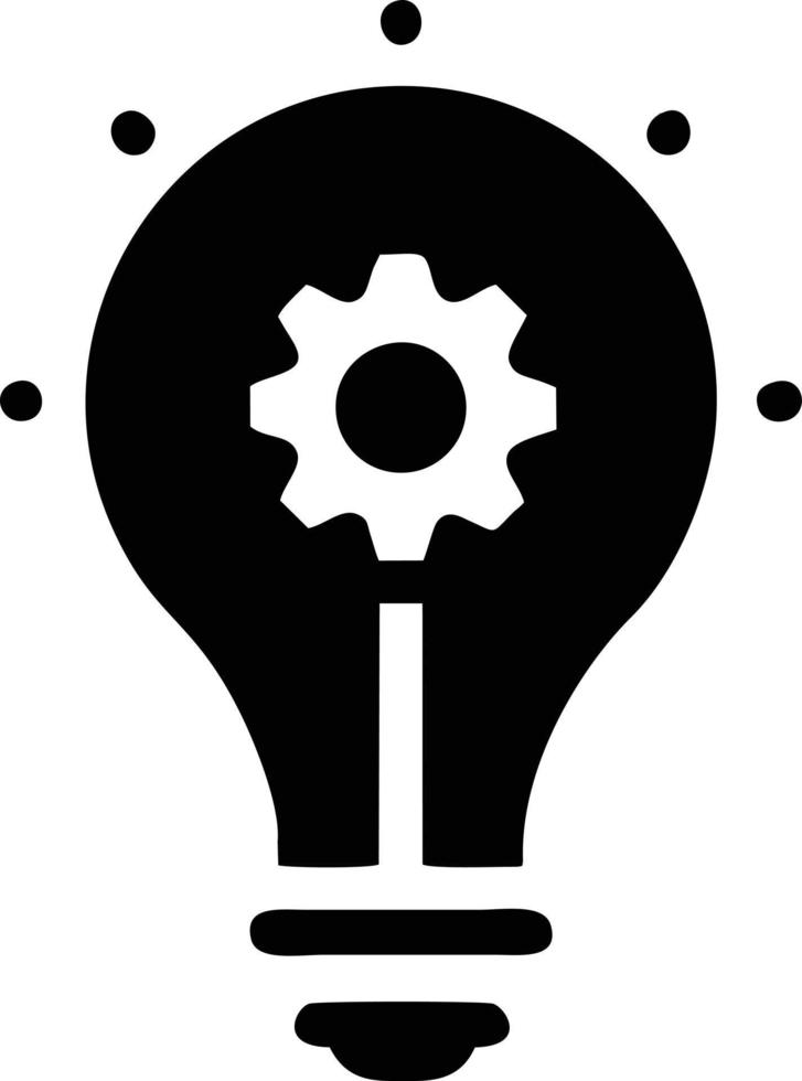 Idea solution icon symbol vector image. Illustration of the creative innovation concept design. EPS 10