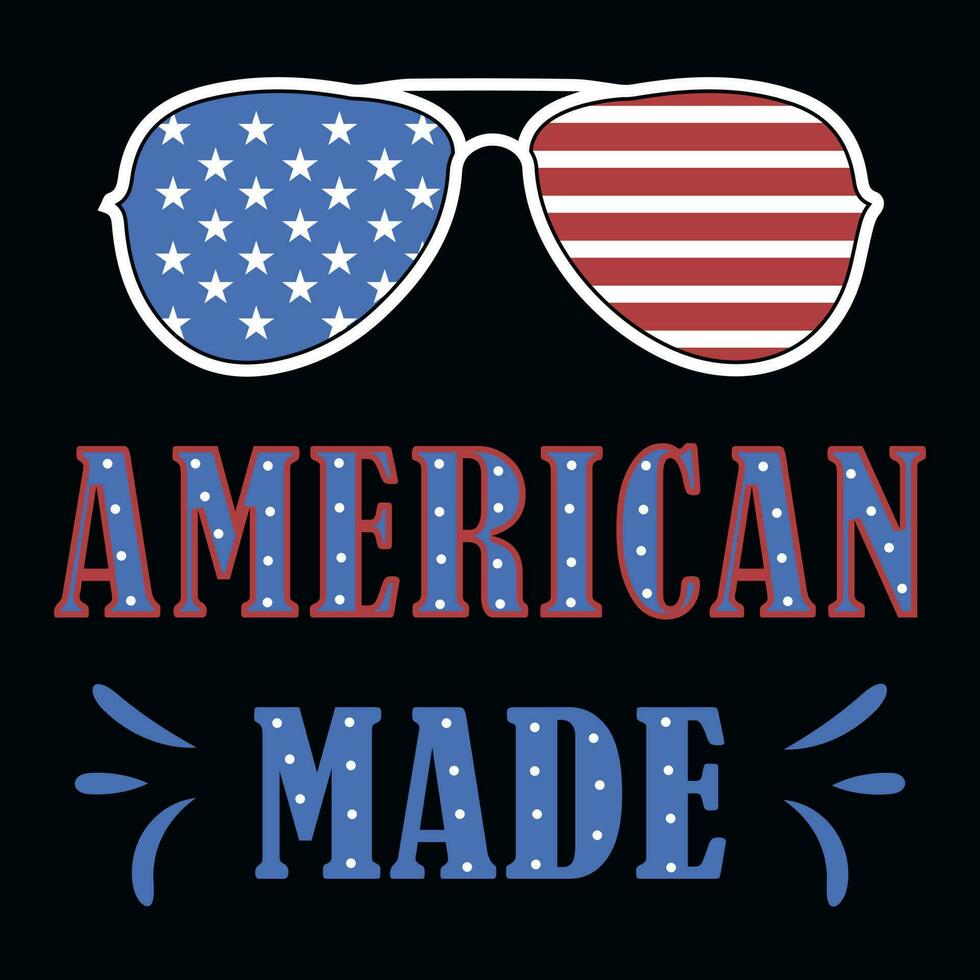 4th of july American independent memorial day typographic tshirt design vector