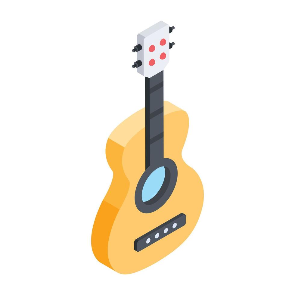 conceptos de guitarra de moda vector