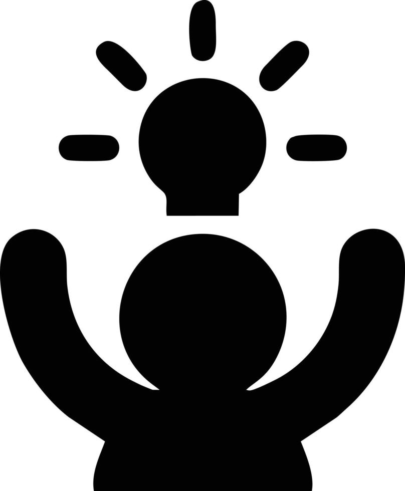 Idea solution icon symbol vector image. Illustration of the creative innovation concept design. EPS 10