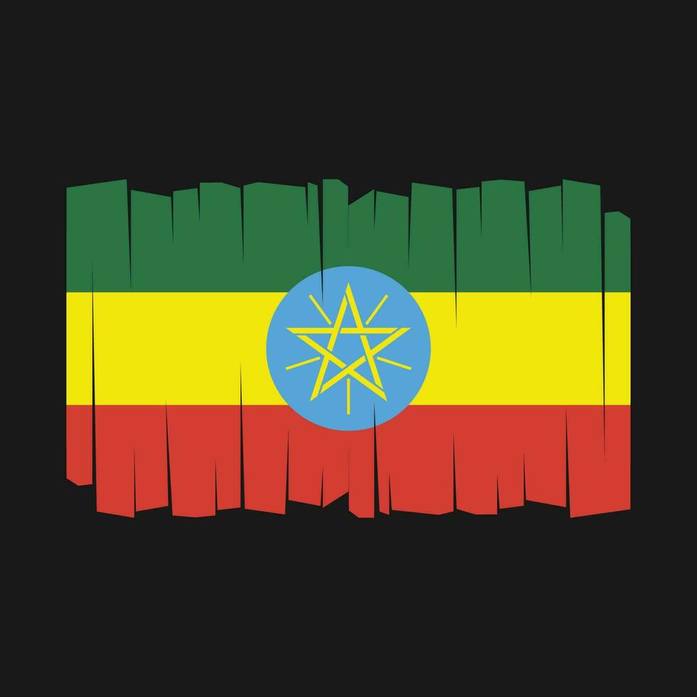 Ethiopia Flag Vector