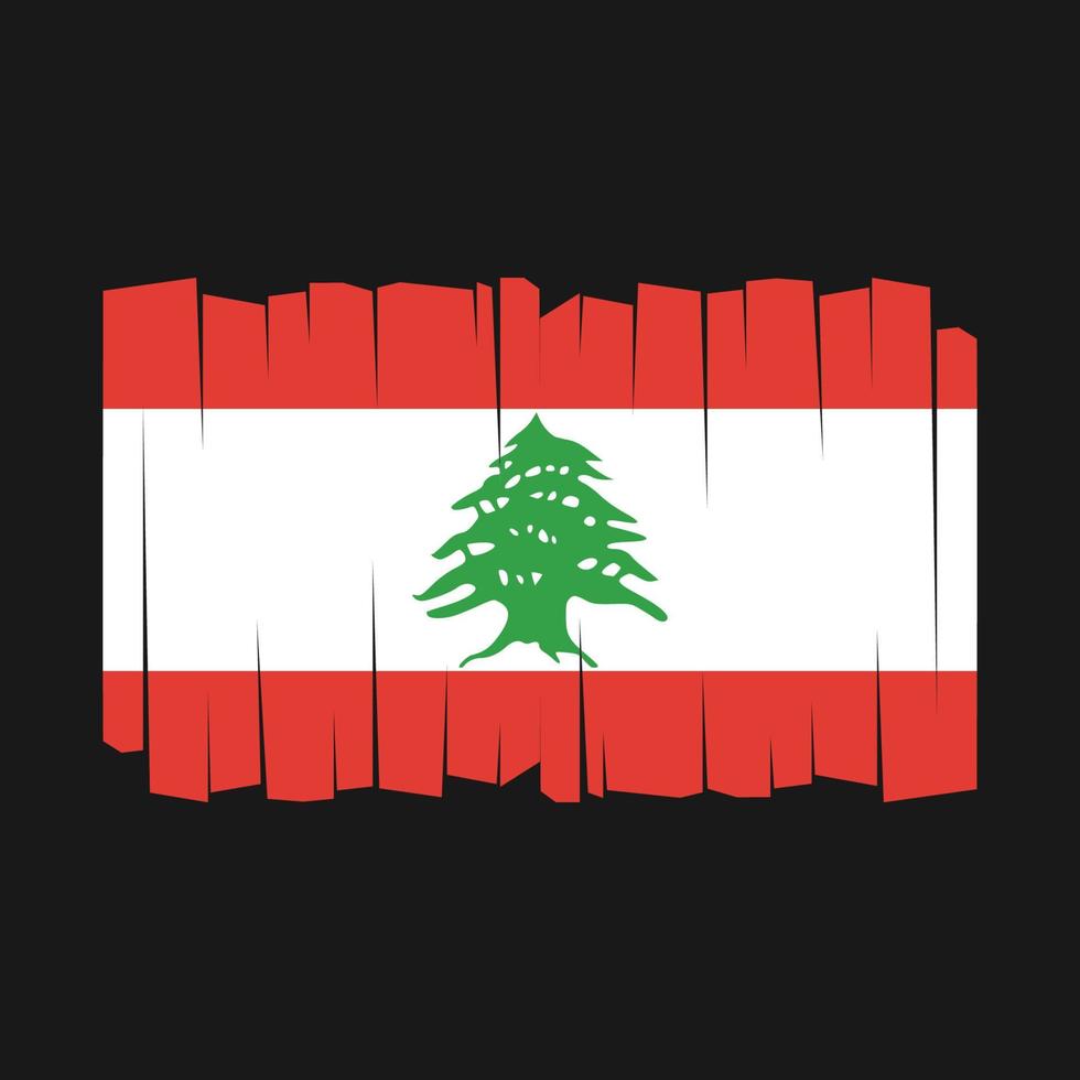 Lebanon Flag Vector