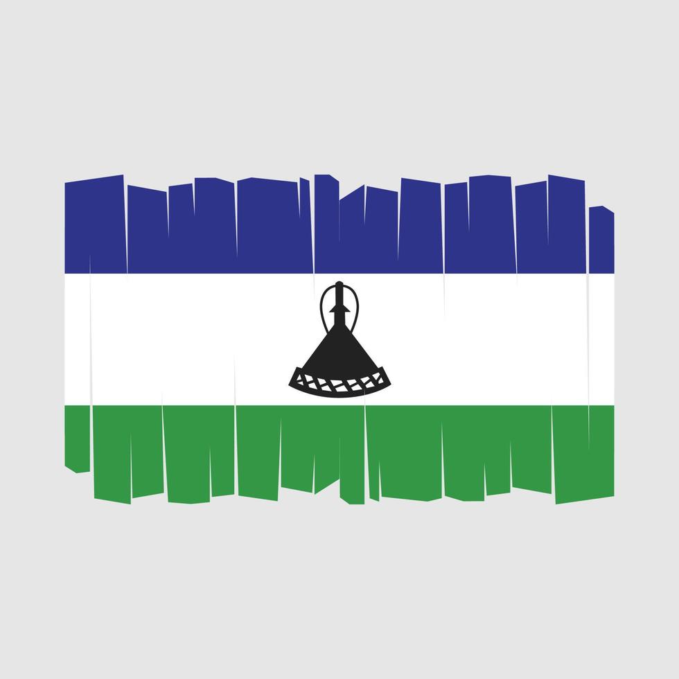 Lesotho Flag Vector