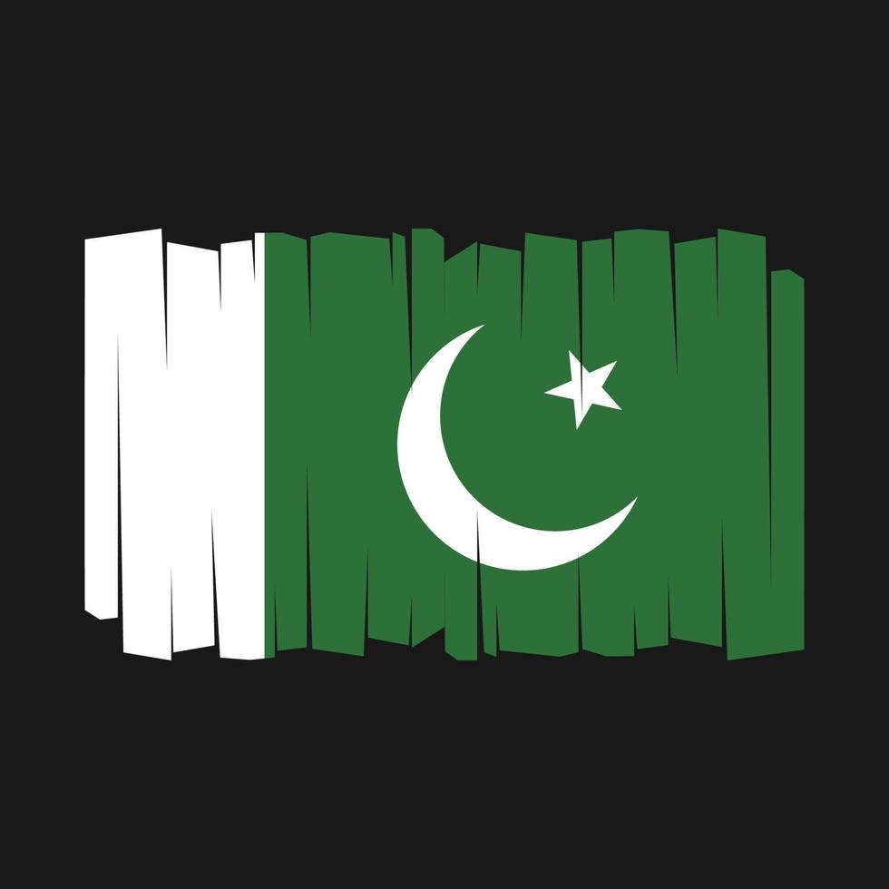 vector de bandera de pakistán