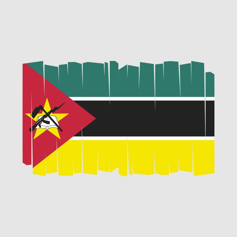 vector de bandera de mozambique