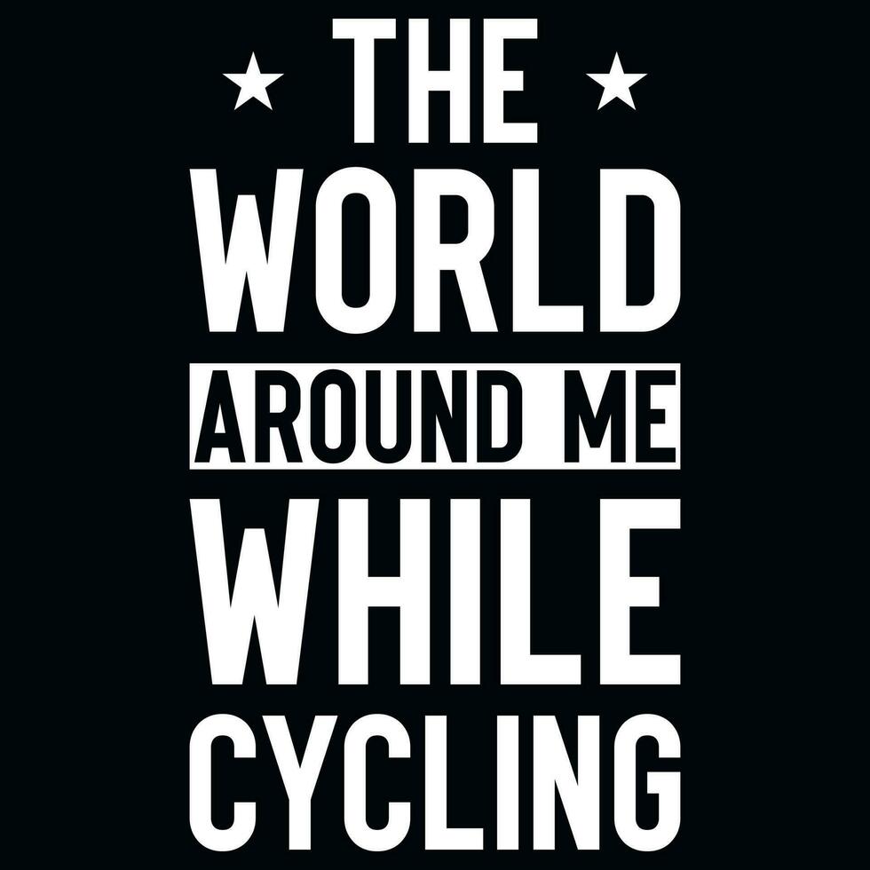 Bicycle riding typographic tshirt design vector