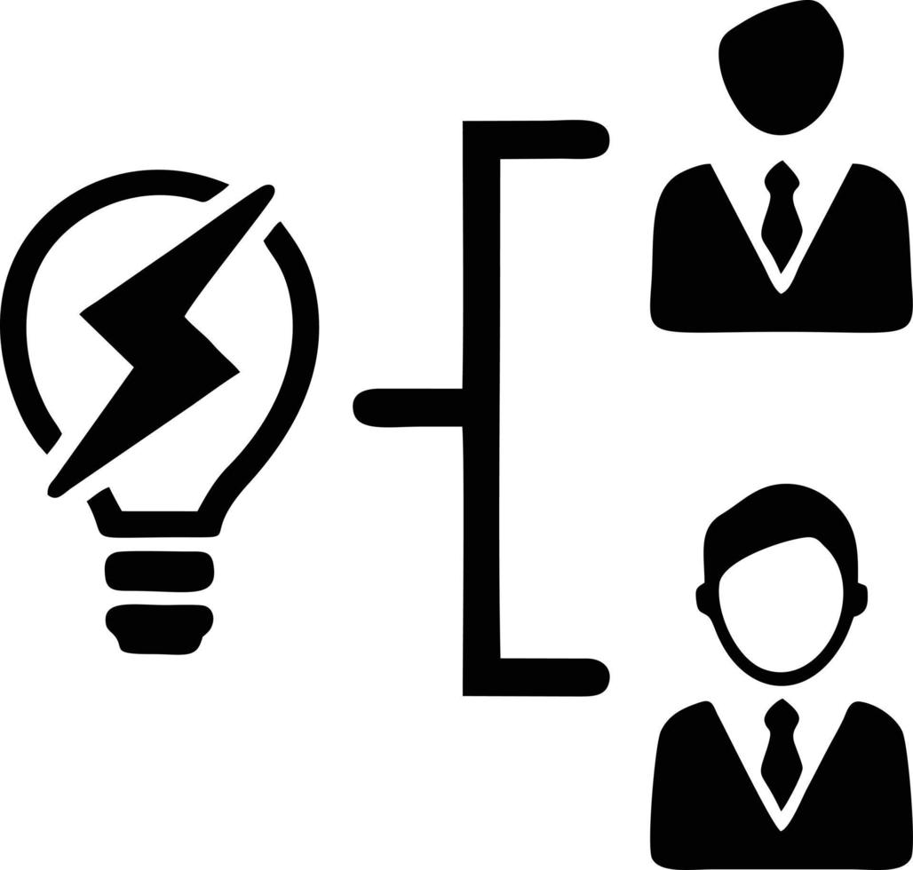 Idea solution icon symbol vector image. Illustration of the creative innovation concept design. EPS 10