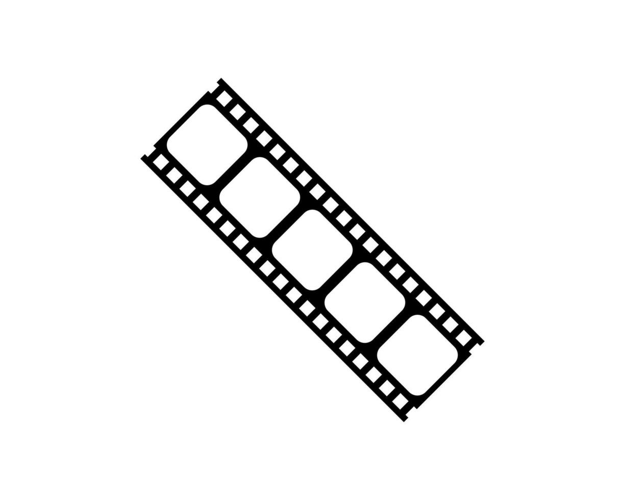 silueta de el tira de película para Arte ilustración, película póster, aplicaciones, sitio web, pictograma o gráfico diseño elemento. vector ilustración
