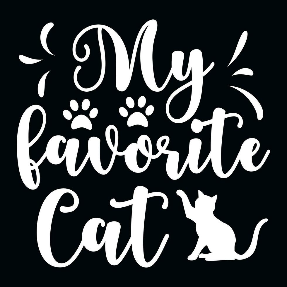 Cats typographic tshirt design vector design